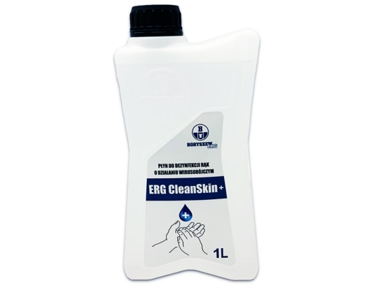 Płyn do dezynfekcji rąk o działaniu wirusobójczym przeznaczony do higienicznej i chirurgicznej dezynfekcji rąk oraz powierzchni 1l ERG CleanSkin