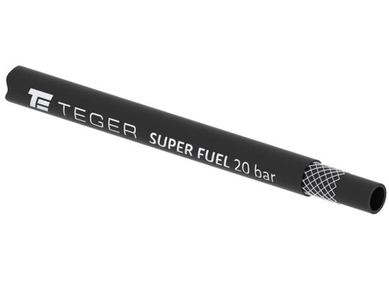 Wąż do paliw SUPER FUEL - Benzyna. Olej. Diesel - DN6.3 - 20 bar / 2.0 Mpa TEGER (sprzedawane po 50m)