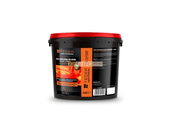 Pasta, maść montażowa do opon - PROFESSIONAL, (czerwona) 4 kg, Teger