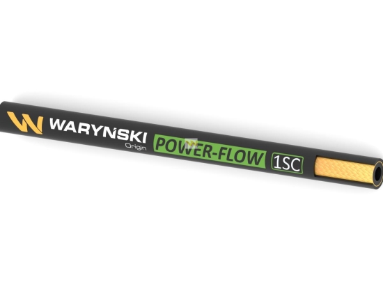 Wąż hydrauliczny do zakuwania POWER-FLOW 1SC DN10 1-oplotowy 180 Bar Waryński (sprzedawany po 100m)