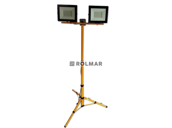 Zestaw statyw podwójny + 2 naświetlacze LED 30W 6000K + puszka z kablem zasilającym
