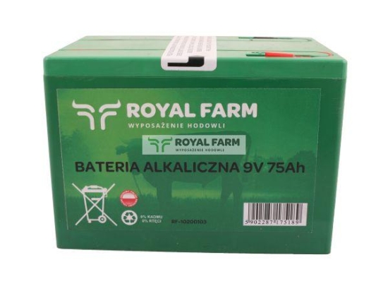 Bateria alkaliczna 75Ah 9V ROYAL FARM 201031002 do ECOSTOP