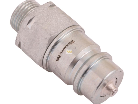 Szybkozłącze hydrauliczne wtyczka M18x1.5 gwint zewnętrzny EURO (9100818W) (ISO 7241-A) Waryński (opakowanie 100szt)
