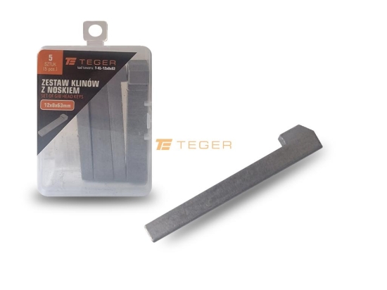 Klin z noskiem 12x8x63 TEGER, (sprzedawane po 5)