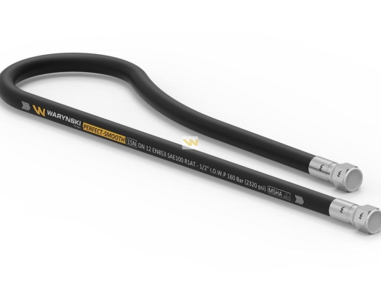 Przewód hydrauliczny gładki z uszczelnieniem - gwint M22x1.5 proste L-800mm 336-632-552-119 . 7214/07-082/1 UNHZ 750 Cyklop (AA-13-800; P11P11) 16MPa Waryński
