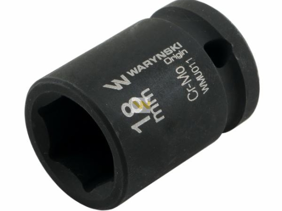Nasadka udarowa sześciokątna 1/2". 18 mm. CrMo. DIN 3129. Waryński