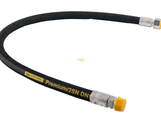 Przewód hydrauliczny 275 bar gwint M22x1.5 proste L-900mm DN12-2SN (AB-13-900; P11P21)  27.5MPa Waryński