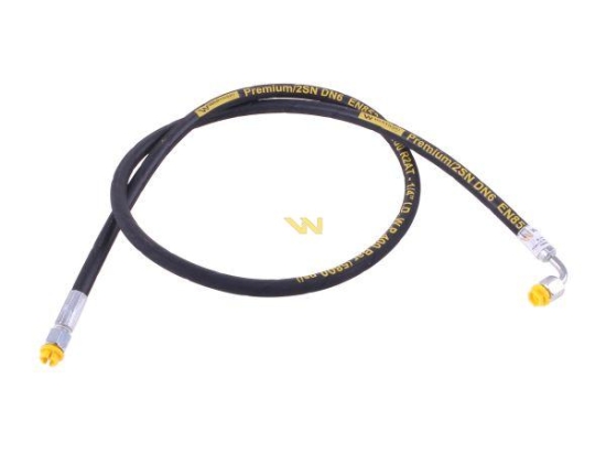 Przewód hydrauliczny 400 bar gwint M14x1.5 prosta/90 stopni (kolanko) L-1500mm DN06-2SN (AK-06-1000; P11P12) 40.0 Mpa Waryński