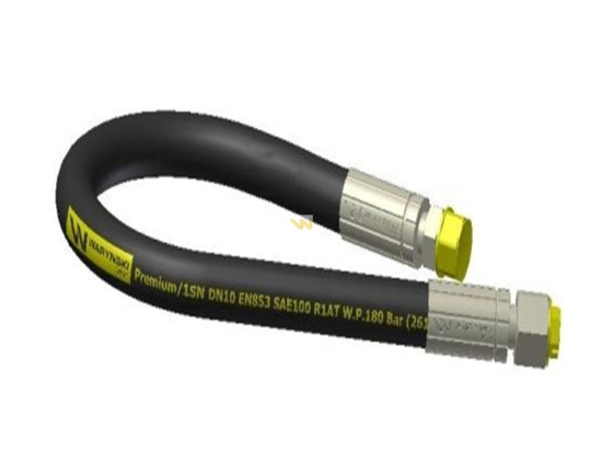 Przewód hydrauliczny 180 bar gwint M18x1.5 proste L-1500mm DN10-1SN (AB-10-1500; P11P21) 18MPa Waryński