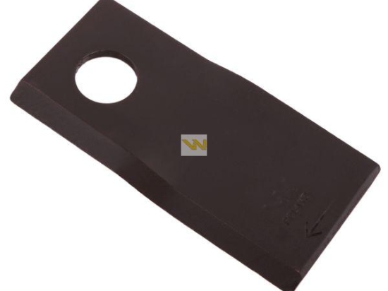 Nóż. nożyk kosiarka prawy 107x50x4mm otwór 19 zastosowanie 13800032 JF-Stoll WARYŃSKI ( sprzedawane po 25 )