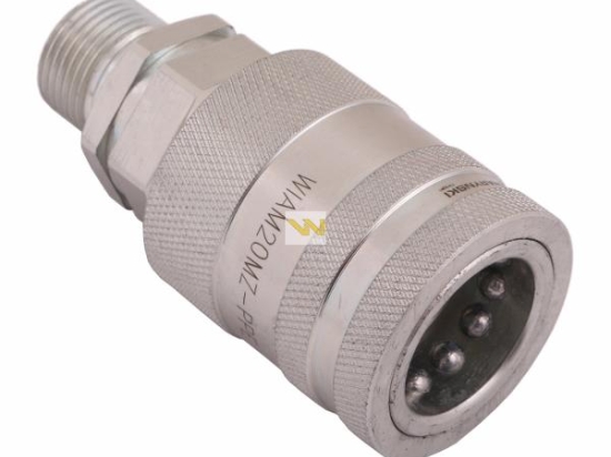 Szybkozłącze hydrauliczne gniazdo z eliminatorem ciśnienia M20x1.5 gwint zew. EURO PUSH-PULL (9100822G) (ISO 7241-A) Waryński