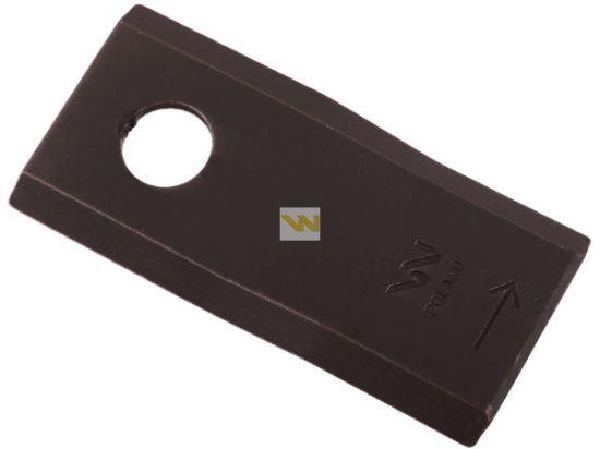 Nóż. nożyk kosiarka lewy 95x46x3,5mm otwór 16.25 zastosowanie 56151210 Kuhn WARYŃSKI ( sprzedawane po 25 )
