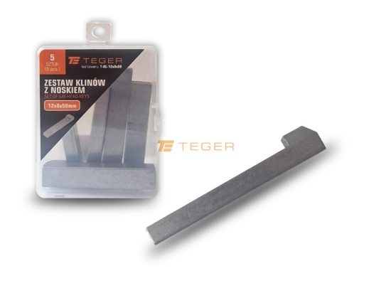 Klin z noskiem 12x8x50 TEGER , (sprzedawane po 5)