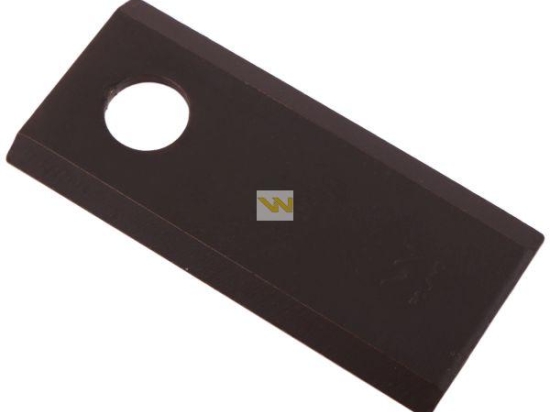 Nóż, nożyk kosiarka 107X50X4mm otwór 18.25 zastosowanie XD 570 PZ Vicon Kverneland WARYŃSKI ( sprzedawane po 25 )