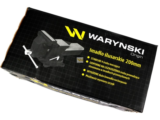 Imadło ślusarskie przemysłowe z żeliwa sferoidalnego obrotowe 200 mm Waryński