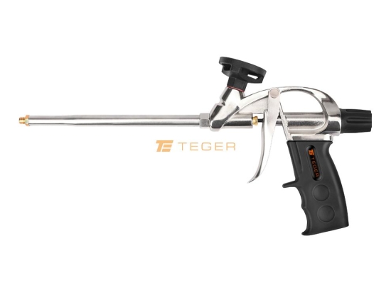Pistolet do piany poliuretanowej - metalowy 8"/200mm / TEGER