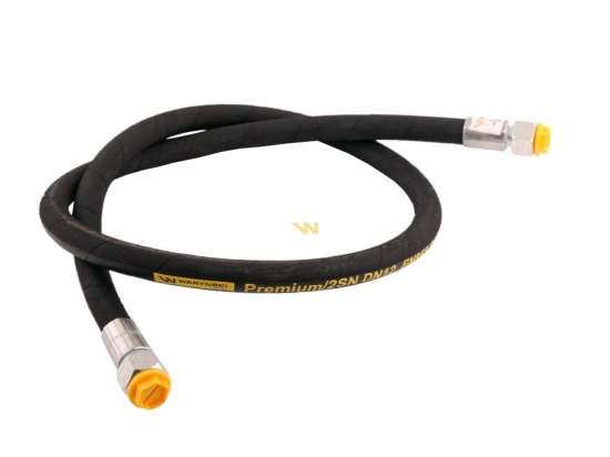 Przewód hydrauliczny 275 bar gwint DKR/DKR 1/2" BSP proste L-1500mm DN12-2SN (C11C11/211/13-1500) 27.5 Mpa