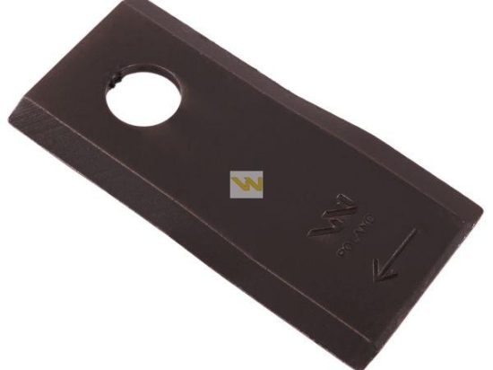 Nóż. nożyk kosiarka prawy 95x45x3.5mm otwór 16.25 zastosowanie CC20501 New Holland WARYŃSKI ( sprzedawane po 25 )
