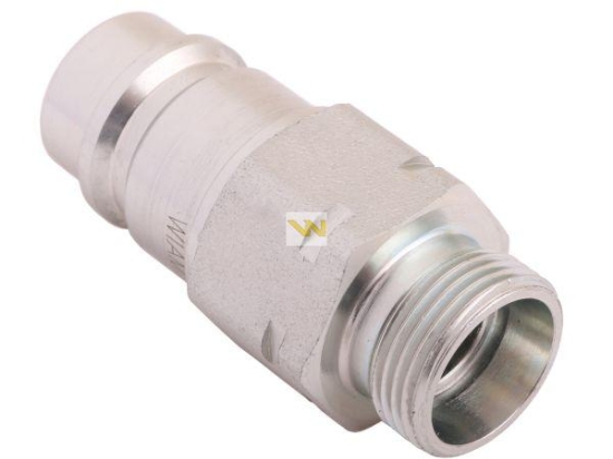 Szybkozłącze hydrauliczne wtyczka z eliminatorem ciśnienia M22x1.5 gwint zew. EURO (9100822W) (ISO 7241-A) Waryński