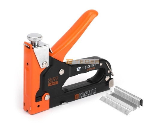 Zszywacz tapicerski HEAVY DUTY 4w1 (typ G/140, S28, NAIL, PIN) / 4-14mm Extreme / TEGER