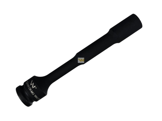 Nasadka udarowa 1/2", sześciokątna slim przelotowa ze stali CrMo 12mm długość 150 mm, stosowane w mechanice do kluczy udarowych, Waryński
