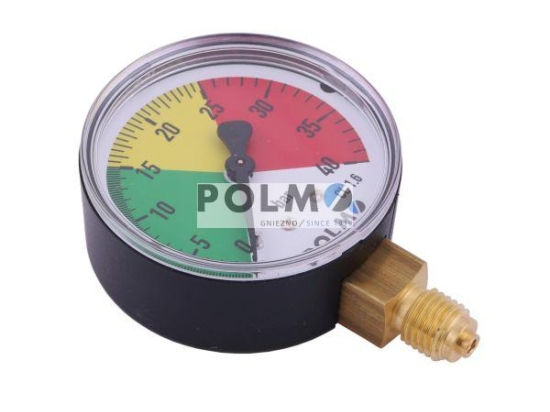 Manometr suchy M63 0-40 bar gwint M12x1.5 dolne przyłącze. Opryskiwacz POLMO