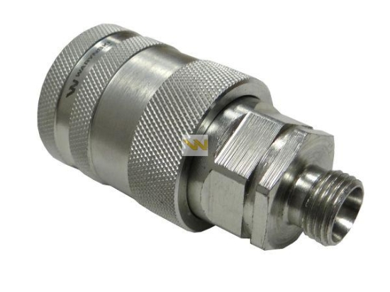 Szybkozłącze hydrauliczne gniazdo M16x1.5 gwint zewnętrzny EURO PUSH-PULL (9100816G) (ISO 7241-A) Waryński