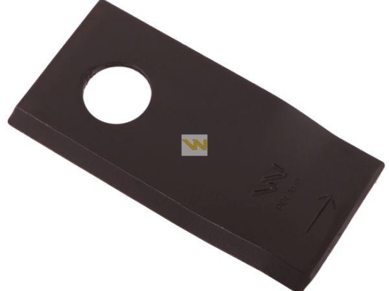 Nóż. nożyk kosiarka lewy 96x48x3mm otwór 19 zastosowanie 434979 Pottinger WARYŃSKI ( sprzedawane po 25 )