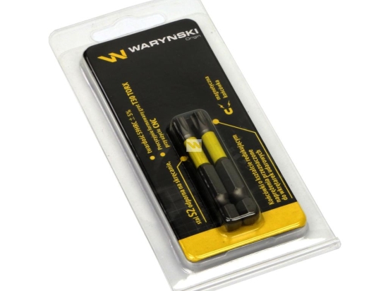 Końcówki wkretakowe udarowe bity T30 50mm 2 szt w op Waryński