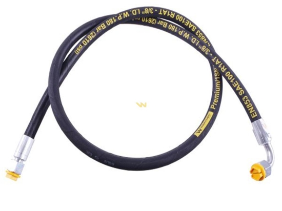 Przewód hydrauliczny 180 bar gwint M18x1.5 prosta/90 stopni L-3000mm DN10-1SN (AK-10-2000; P11P12) 18MPa Waryński