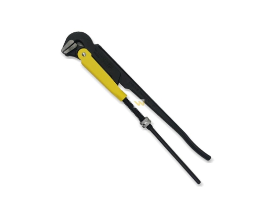 Szczypce nastawne szwedzkie do rur szczęki typ 90° o rozstawie max 121mm długość 735mm Waryński