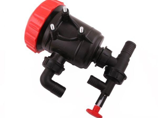 Filtr SS 32 mm z zaworem spustowym z wyjściami na przewody fi 32 mm Opryskiwacz