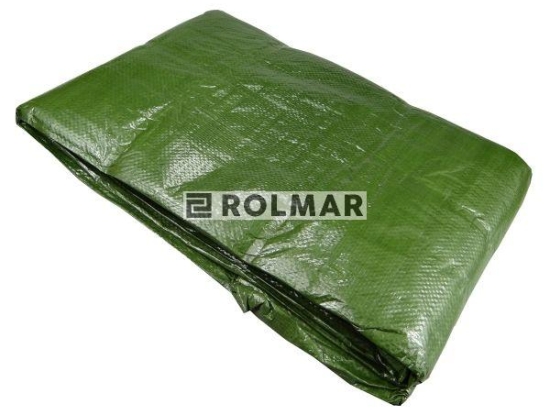 Plandeka WZMOCNIONA 5x8m (zielona) gramatura 90g/m2