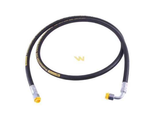 Przewód hydrauliczny 350 bar gwint M16x1.5 prosta/90 stopni (kolanko) L-2000mm DN08-2SN (AK-08-2000; P11P12) 35.0 MPa Waryński