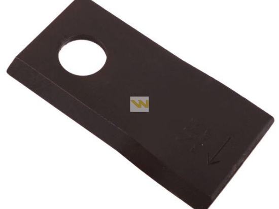 Nóż. nożyk kosiarka prawy 98x48x4mm otwór 19 zastosowanie 153171419 SIP WARYŃSKI ( sprzedawane po 25 )