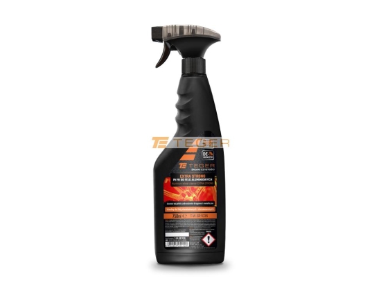 Płyn do mycia felg aluminiowych EXTRA STRONG (krwawa felga), 750ml - atomizer, Teger
