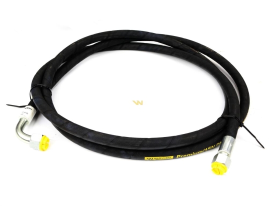 Przewód hydrauliczny 160 bar gwint M22x1.5 prosta/90 stopni L-3500mm DN12-1SN (AK-13-3500; P11P12) 16MPa Waryński