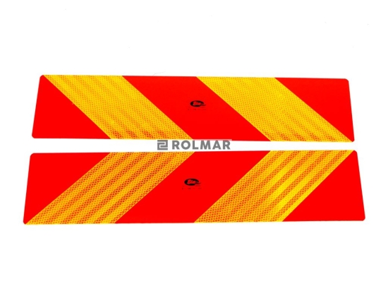 Tablica wyróżniająca odblaskowa. kpl. 2szt.. 565mm/140mm.101-01W-89