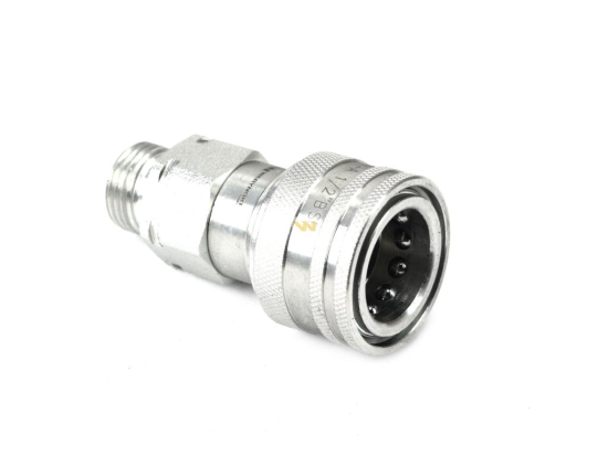 Szybkozłącze hydrauliczne gniazdo G1/2"BSP gwint zewnętrzny EURO ISO 7241-A z eliminatorem ciśnienia Waryński