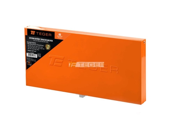 Zestaw bitów TORX/SPLINE/HEX (40 el.) / TEGER