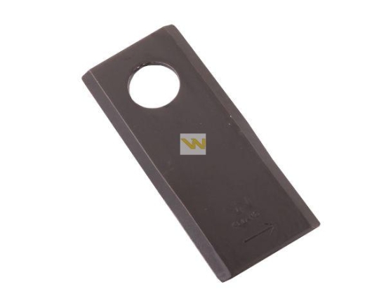 Nóż. nożyk kosiarka lewy 110x48x3mm otwór 21 zastosowanie 108L Galfre WARYŃSKI ( sprzedawane po 25 )
