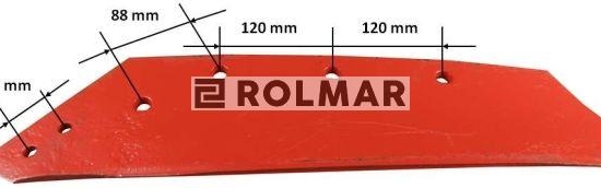 Eurolemiesz lewy 18'' Kverneland Vulcan pasuje śruba M14X34OV1 - 4 szt.