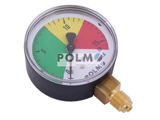 Manometr suchy M63 0-16 bar gwint M12x1.5 dolne przyłącze. Opryskiwacz POLMO
