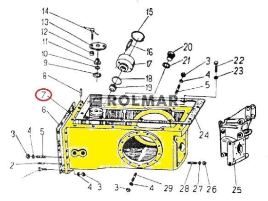 Korpus tylnego mostu C-330 