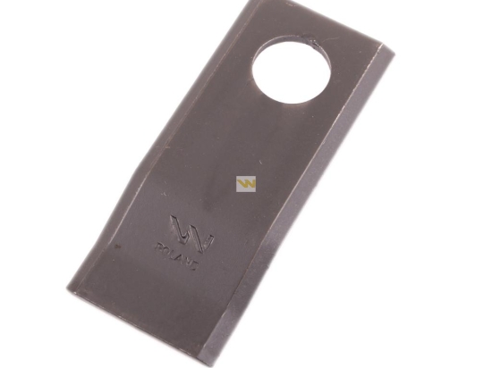 Nóż. nożyk kosiarka gięty 94X40X3mm otwór 19 zastosowanie Deutz Fahr 94/P 1101701015322 WARYŃSKI ( sprzedawane po 25 )