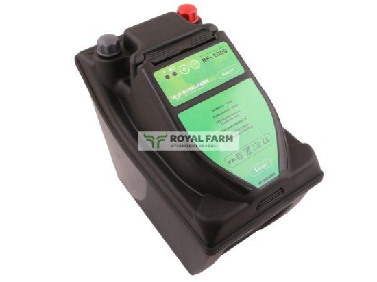 Elektryzator 1J bateryjno-sieciowy (uniwersalny) RF-1000 z zasilaczem ROYAL FARM