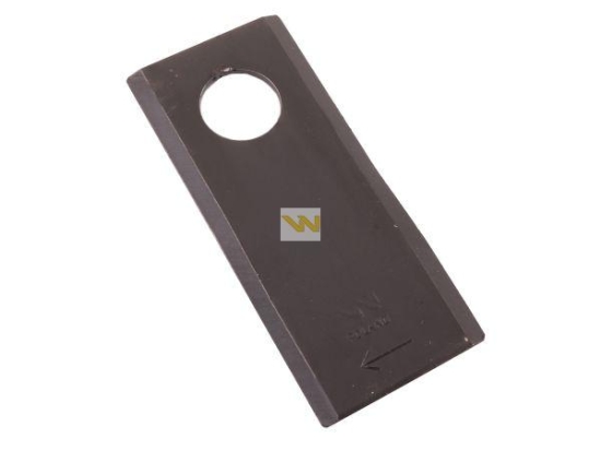 Nóż. nożyk kosiarka prawy 110x48x3mm otwór 21 zastosowanie 108P Galfre WARYŃSKI ( sprzedawane po 25 )
