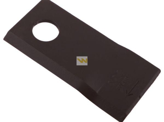 Nóż. nożyk kosiarka prawy 106x48x4mm otwór 19 zastosowanie 153967103 SIP WARYŃSKI ( sprzedawane po 25 )