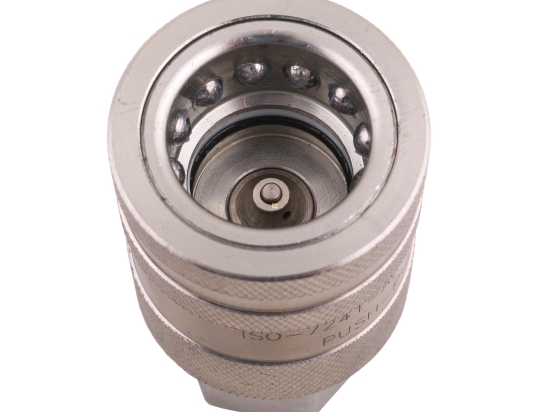 Szybkozłącze hydrauliczne gniazdo z eliminatorem ciśnienia G1/2"BSP gwint wew. EURO PUSH-PULL (ISO 7241-A) Waryński