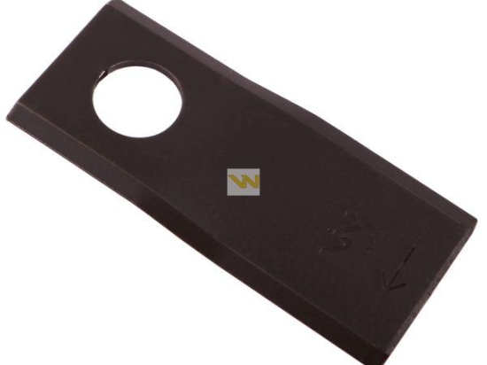 Nóż. nożyk kosiarka prawy 96x40x3mm otwór 19 zastosowanie 16502726 Deutz Fahr Kverneland WARYŃSKI ( sprzedawane po 25 )